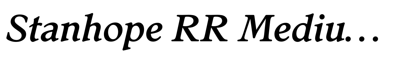 Stanhope RR Medium Italic
